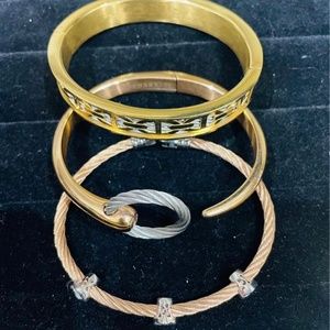 CHARRIOL Bangle bracelets Set of 3 THE INFINITY ZEN BANGLE, BANGLE LES DÉBUTANTE